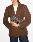 Crosby Lock Baguette Sequin Winter Boucle Crossbody MZ Wallace 