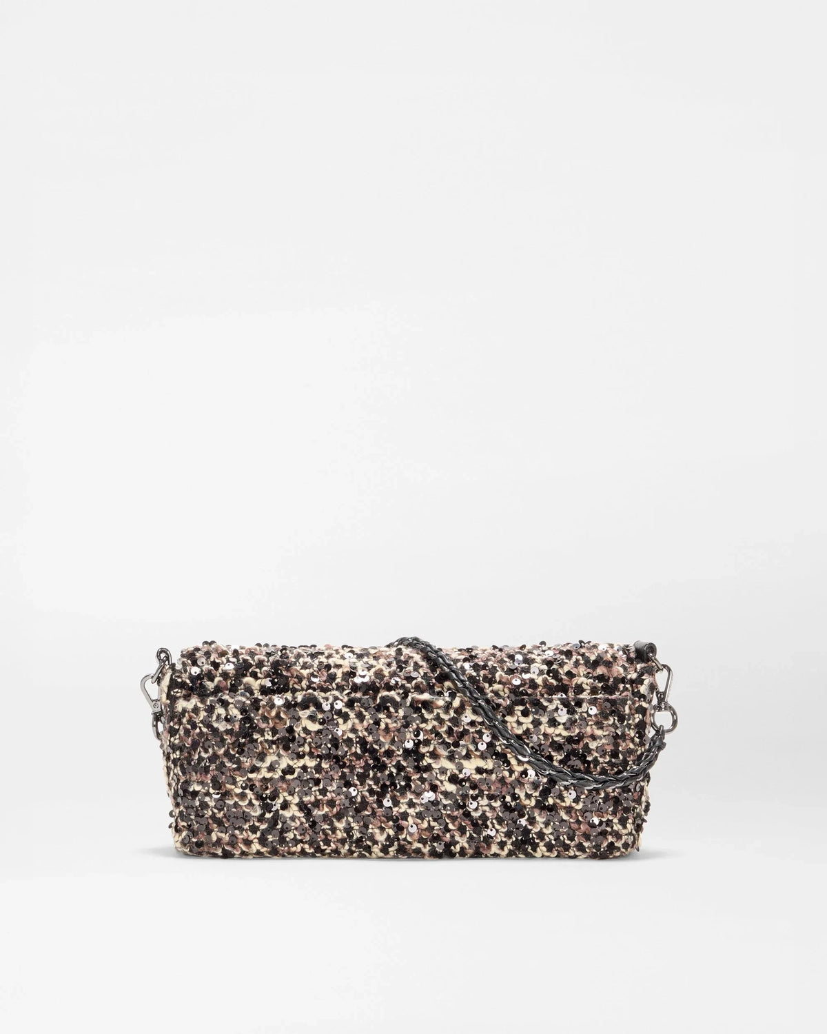 Crosby Lock Baguette Sequin Winter Boucle Crossbody MZ Wallace 