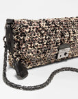 Crosby Lock Baguette Sequin Winter Boucle Crossbody MZ Wallace 