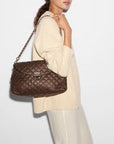 Crosby Lock Shoulder Walnut Brown Hobo & Shoulder MZ Wallace 