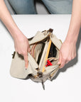 Medium Crosby Lock Crossbody Sandy Linen Crossbody MZ Wallace 