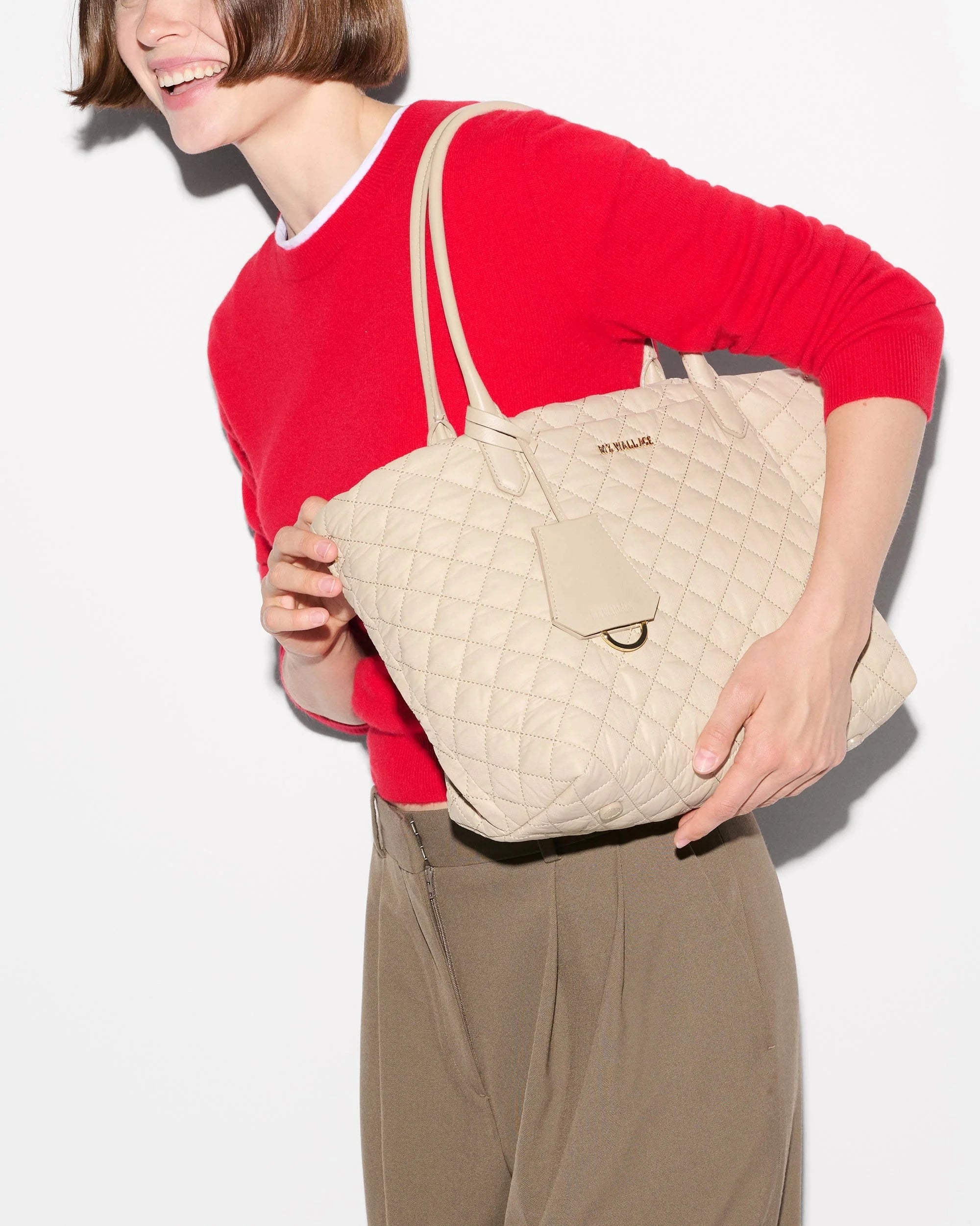 Small Daily Tote Sand Tote & Satchel MZ Wallace 