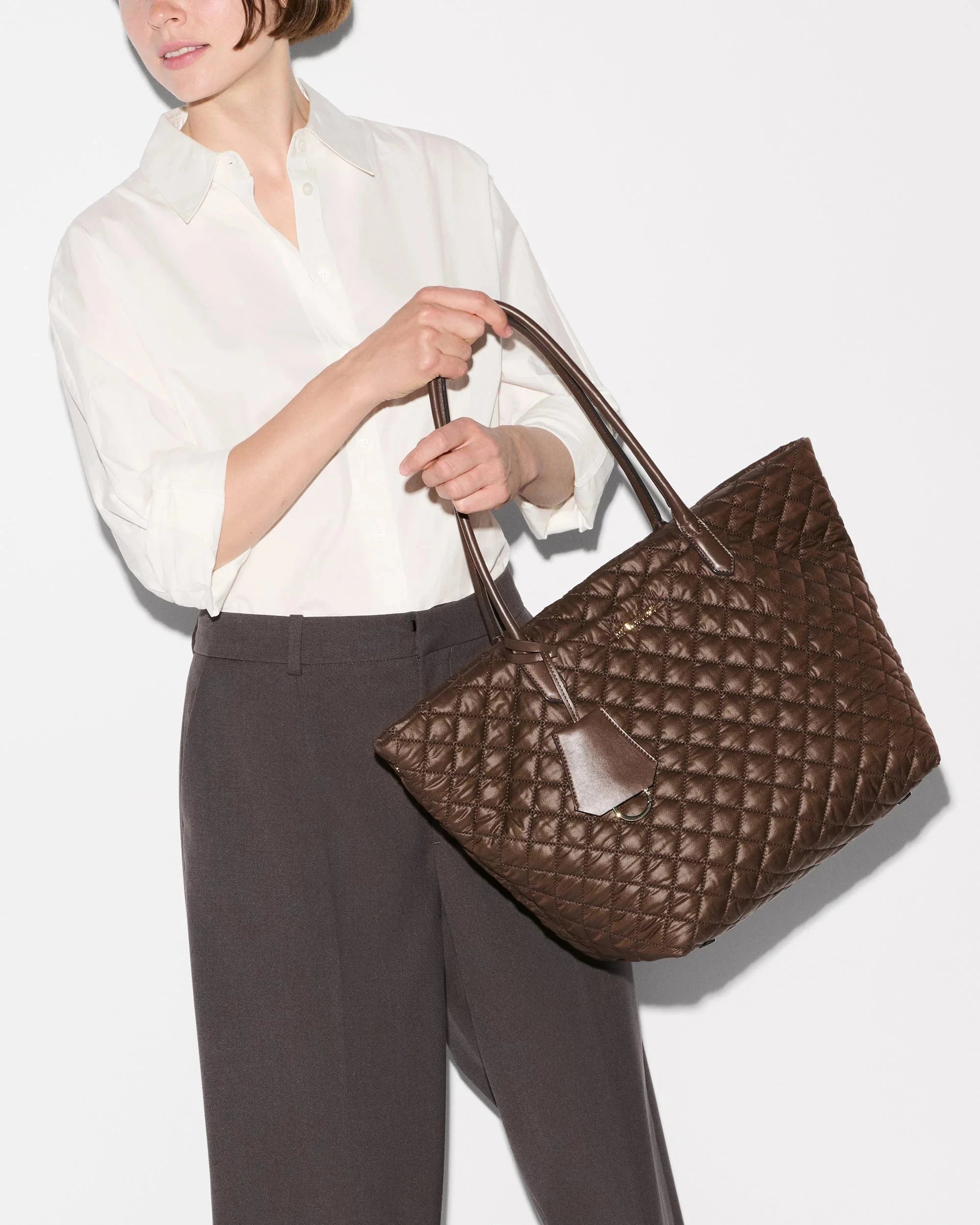 Medium Daily Tote Walnut Tote & Satchel MZ Wallace 