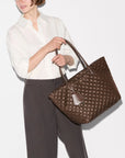 Medium Daily Tote Walnut Tote & Satchel MZ Wallace 