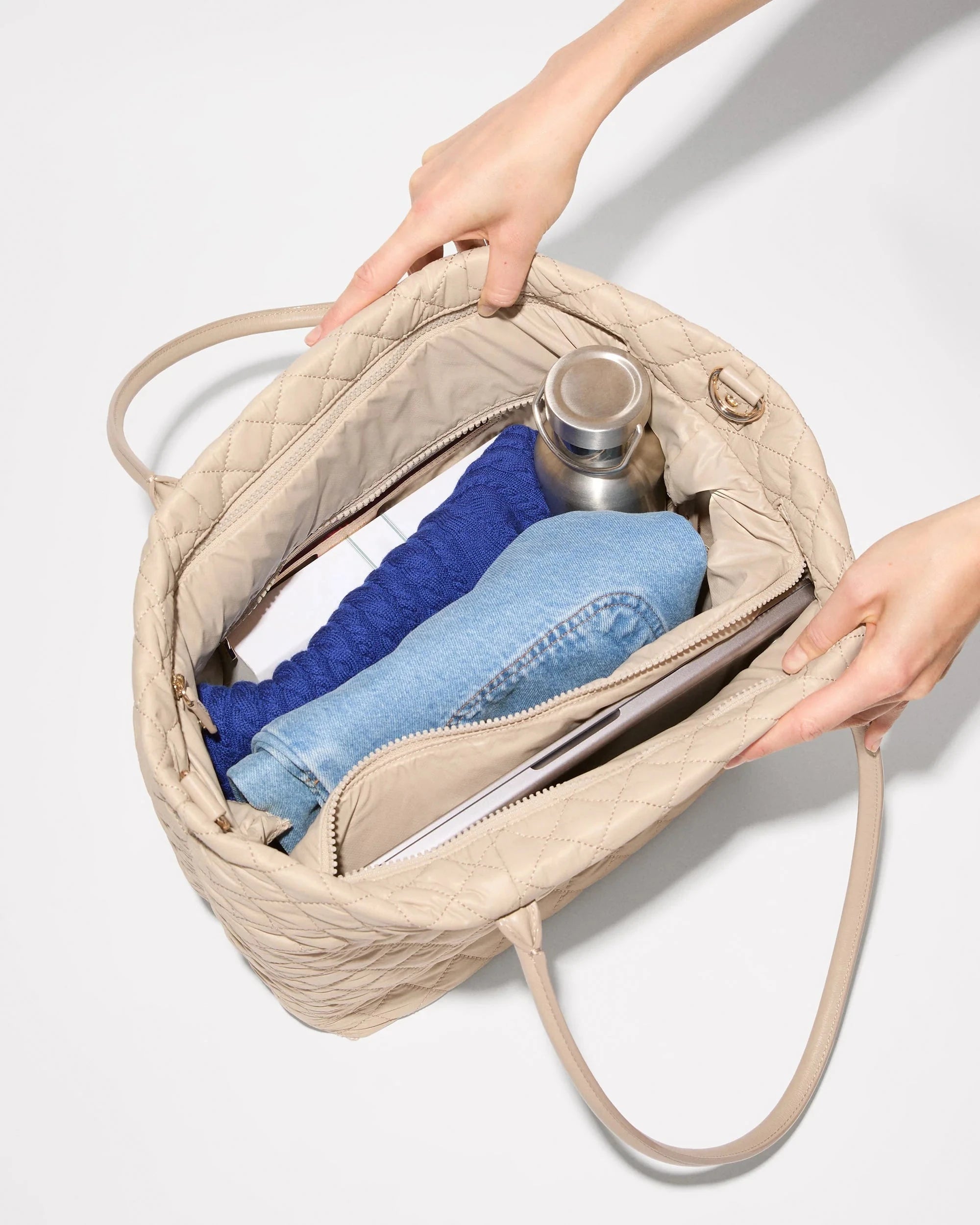 Medium Daily Tote Sand Tote & Satchel MZ Wallace 