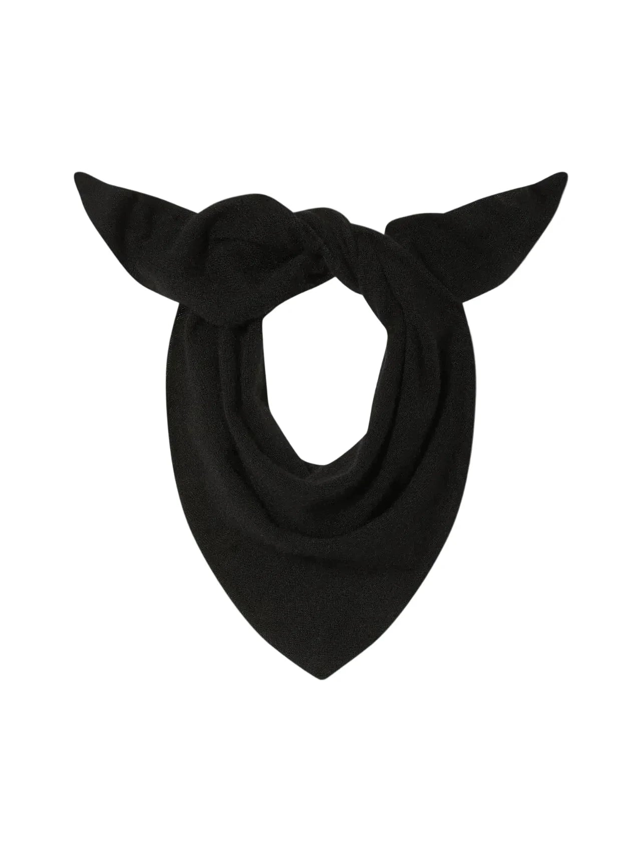 Cashmere Neckerchief Black Scarves White + Warren 