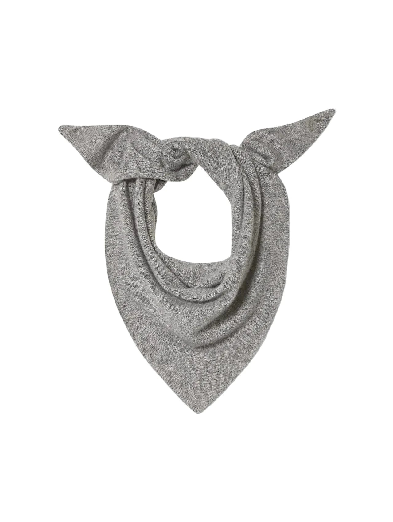 Cashmere Neckerchief Grey Heather Scarves White + Warren 