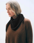 Cashmere Neckerchief Black Scarves White + Warren 