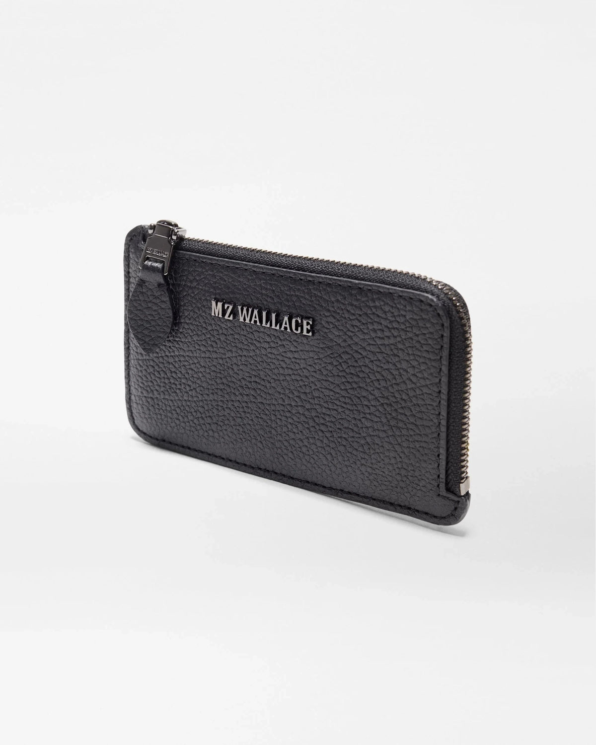 Leather Zip Card Case Black Wallets MZ Wallace 