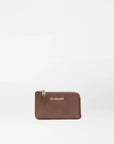 Leather Zip Card Case Chestnut Brown Wallets MZ Wallace 