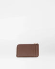 Leather Zip Card Case Chestnut Brown Wallets MZ Wallace 