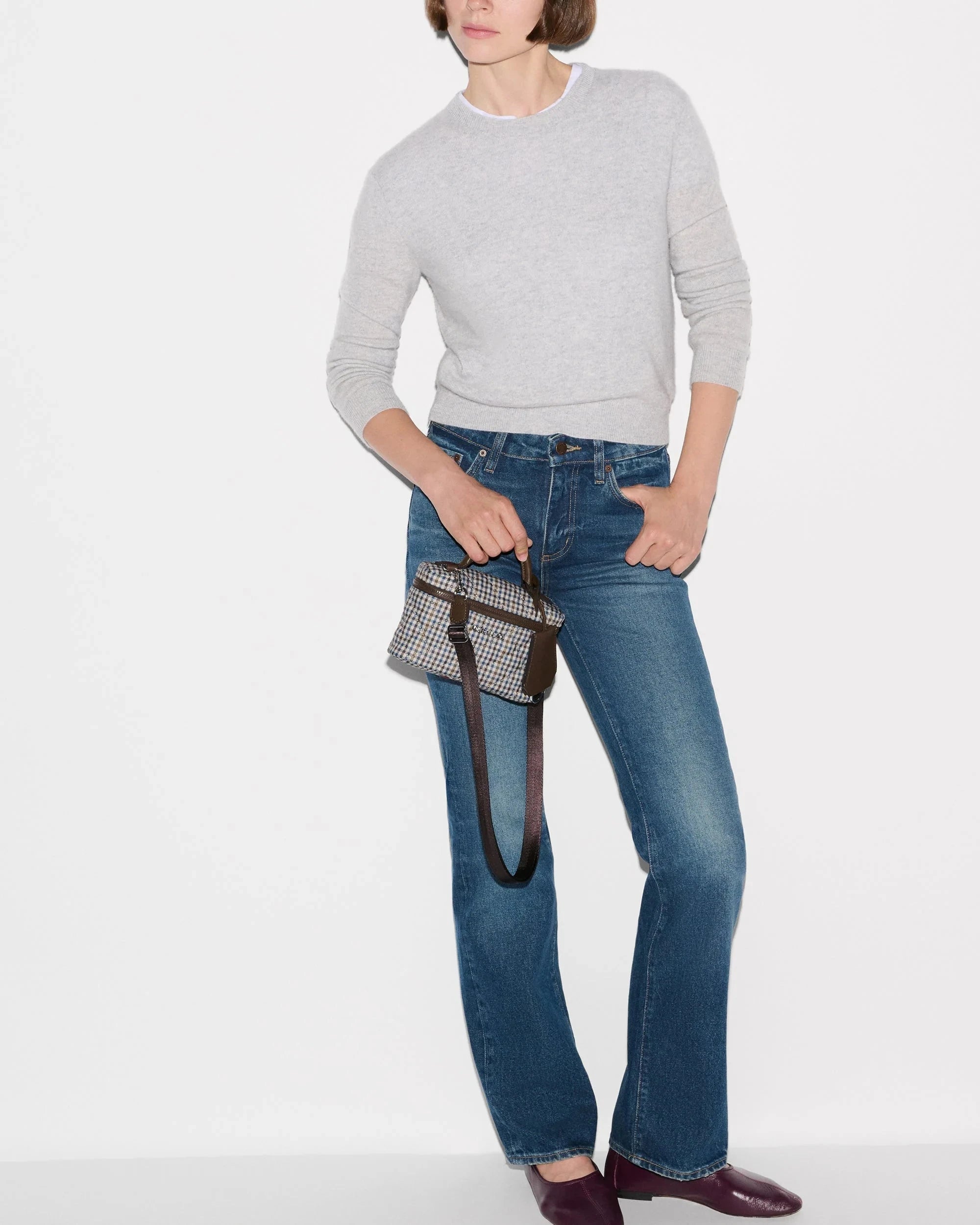 Metro Train Case Heritage Check Crossbody MZ Wallace 