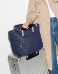 Medium Metro Travel Tote Navy Tote & Satchel MZ Wallace 