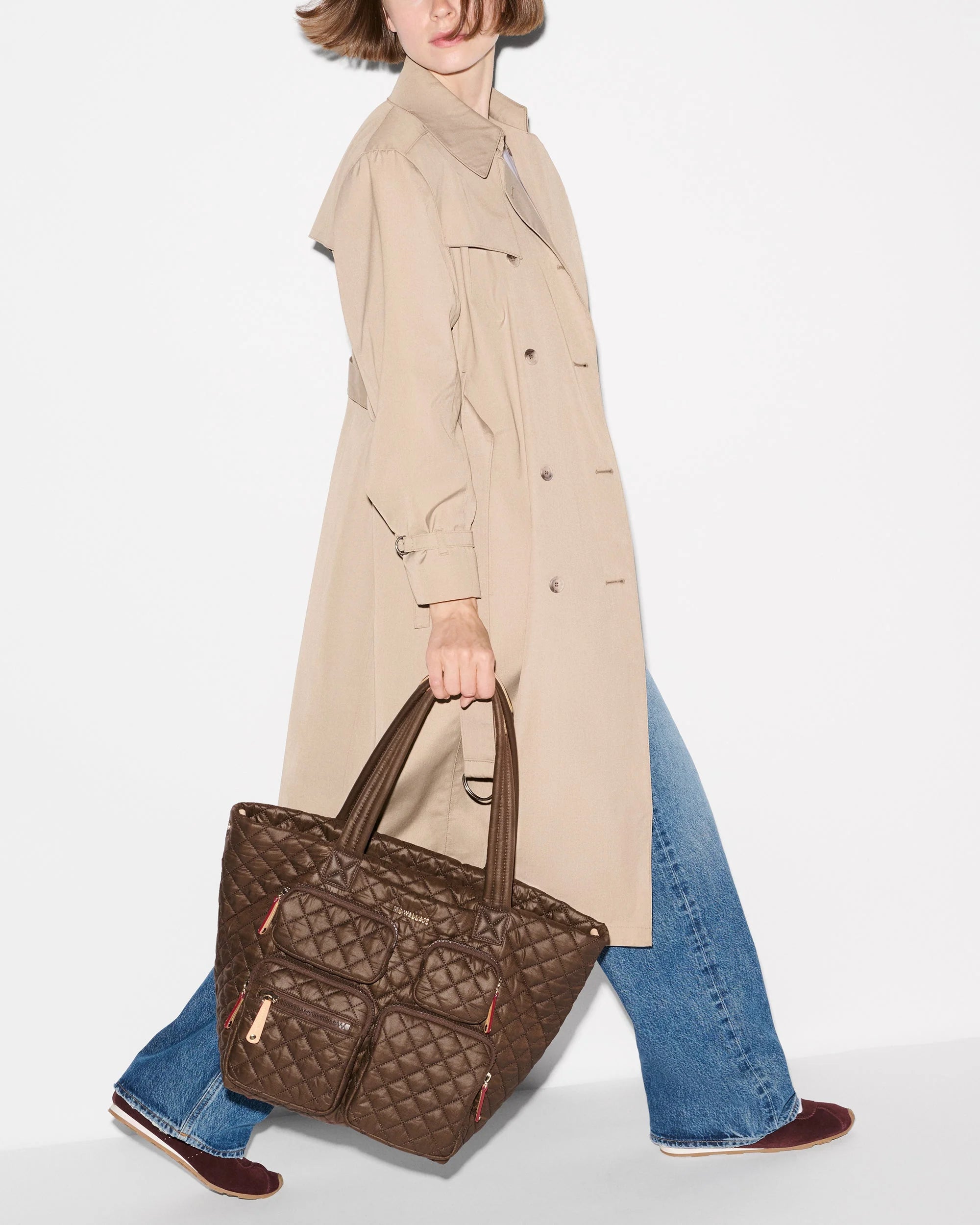 Medium Metro Travel Tote Walnut