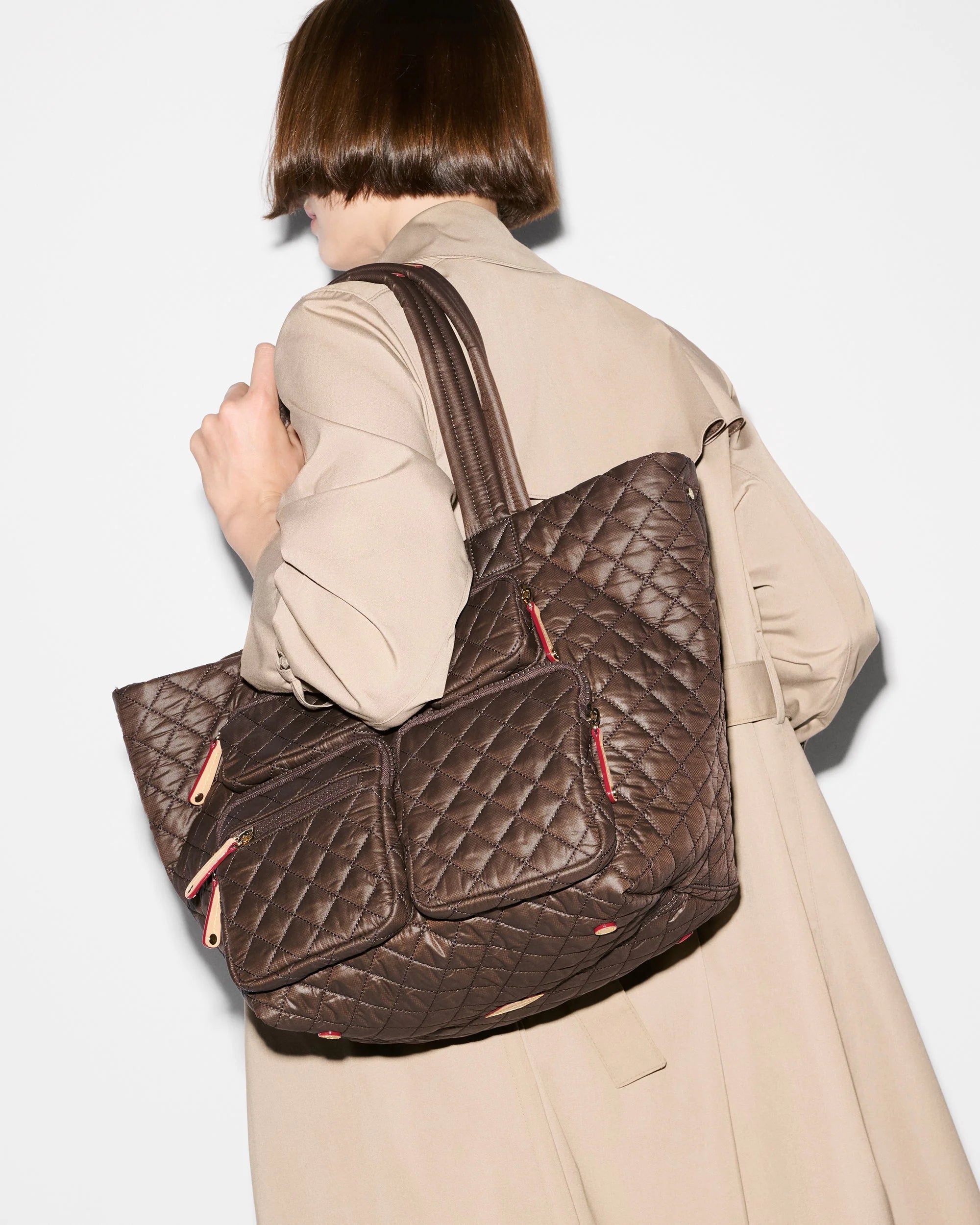 Medium Metro Travel Tote Walnut