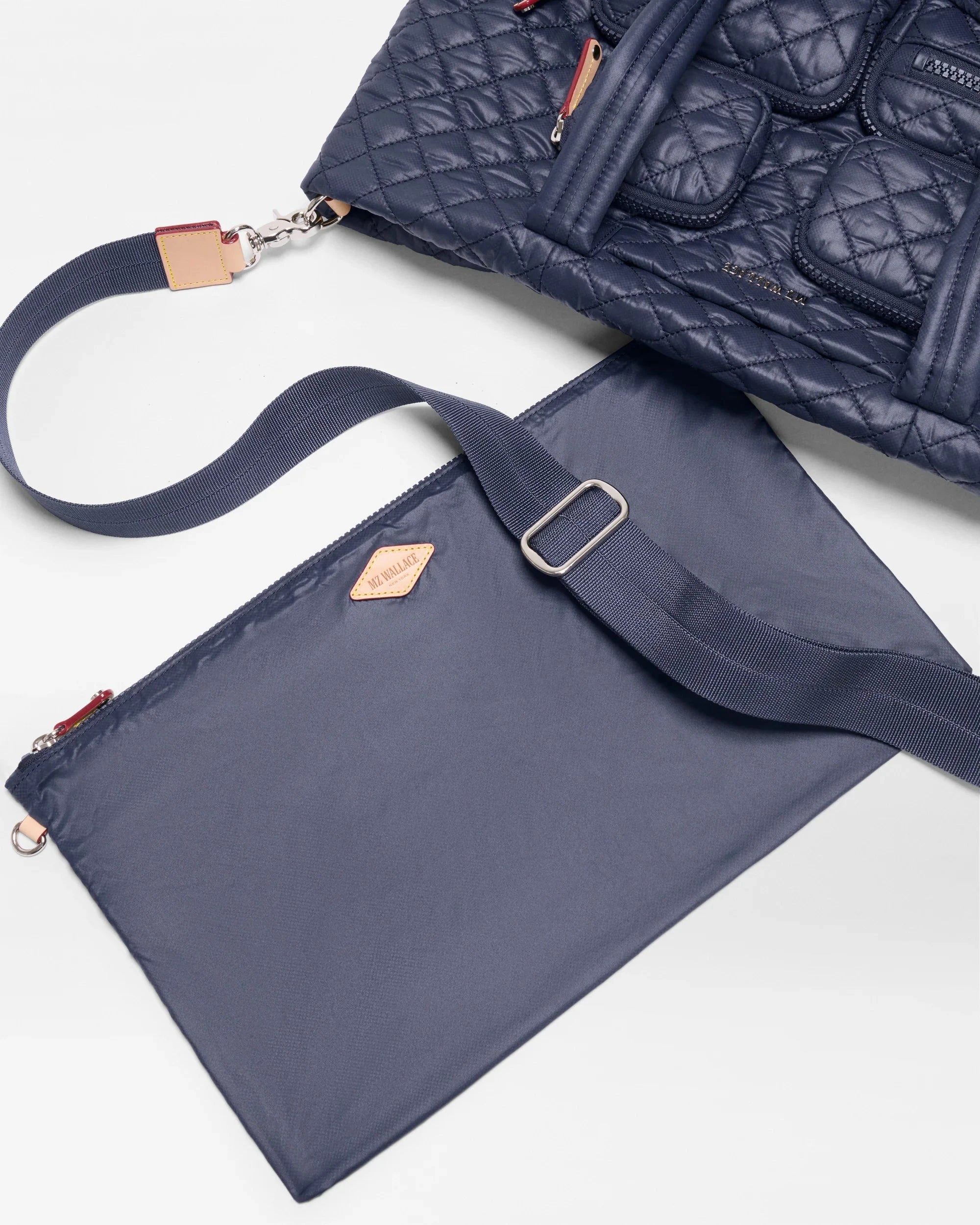 Medium Metro Travel Tote Navy Tote & Satchel MZ Wallace 