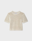 Organic Cotton Tape T-Shirt Ecru Sweater - Crewneck White + Warren 