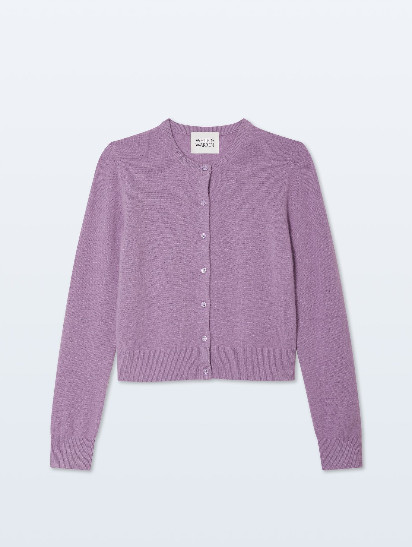 Cashmere Crew Soft Plum Sweater - Crewneck White + Warren 