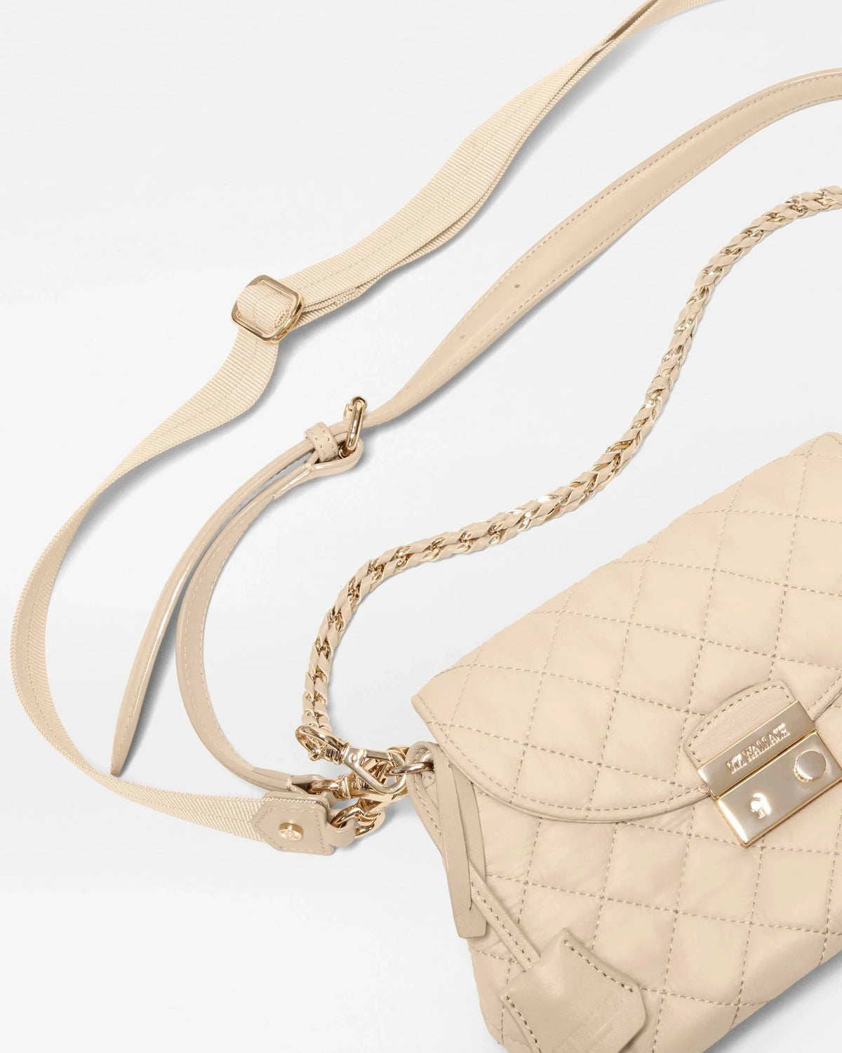 Mini Crosby Lock Shoulder Sand Crossbody MZ Wallace 