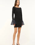 Hawthorne Dress Black/Navy Dresses - Short Staud 