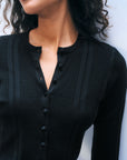 Superfine Merino Wool Cardigan Black Sweater - Cardigans White + Warren 