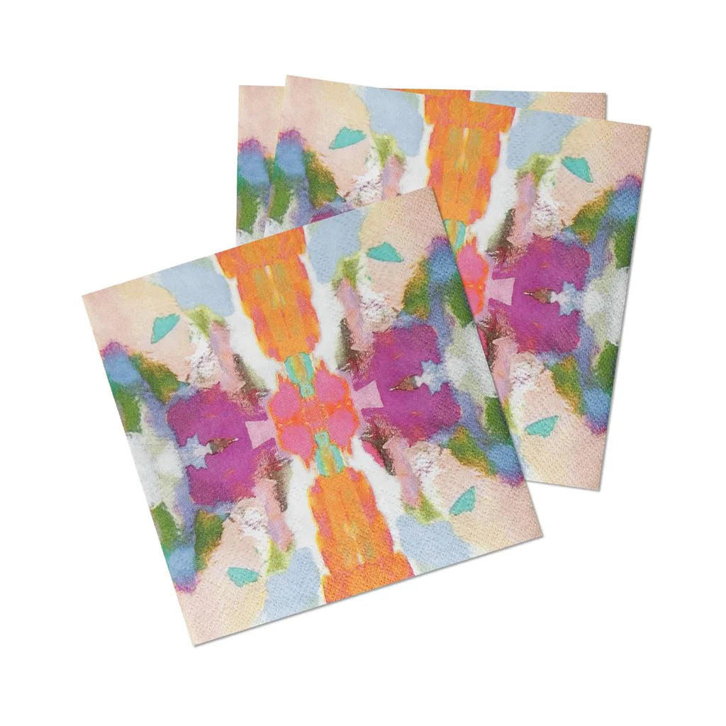 Begonia Cocktails Napkins Home Decor - Tabletop Laura Park Designs 