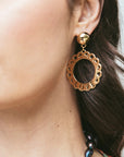 Love Cutout Disk Earrings Earrings Jane Win 