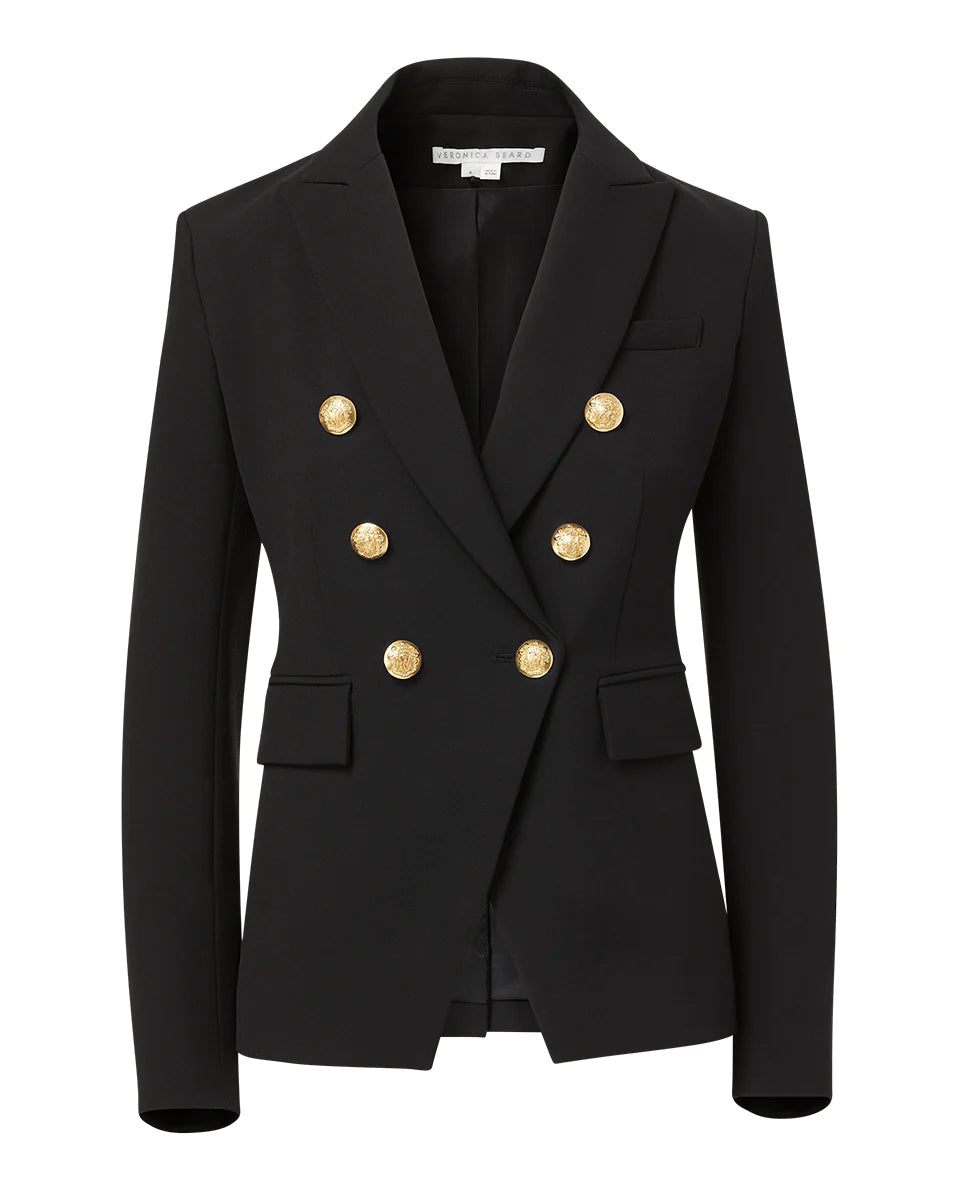 Miller Dickey Jacket Black/ Gold Buttons Jackets - Blazers Veronica Beard 