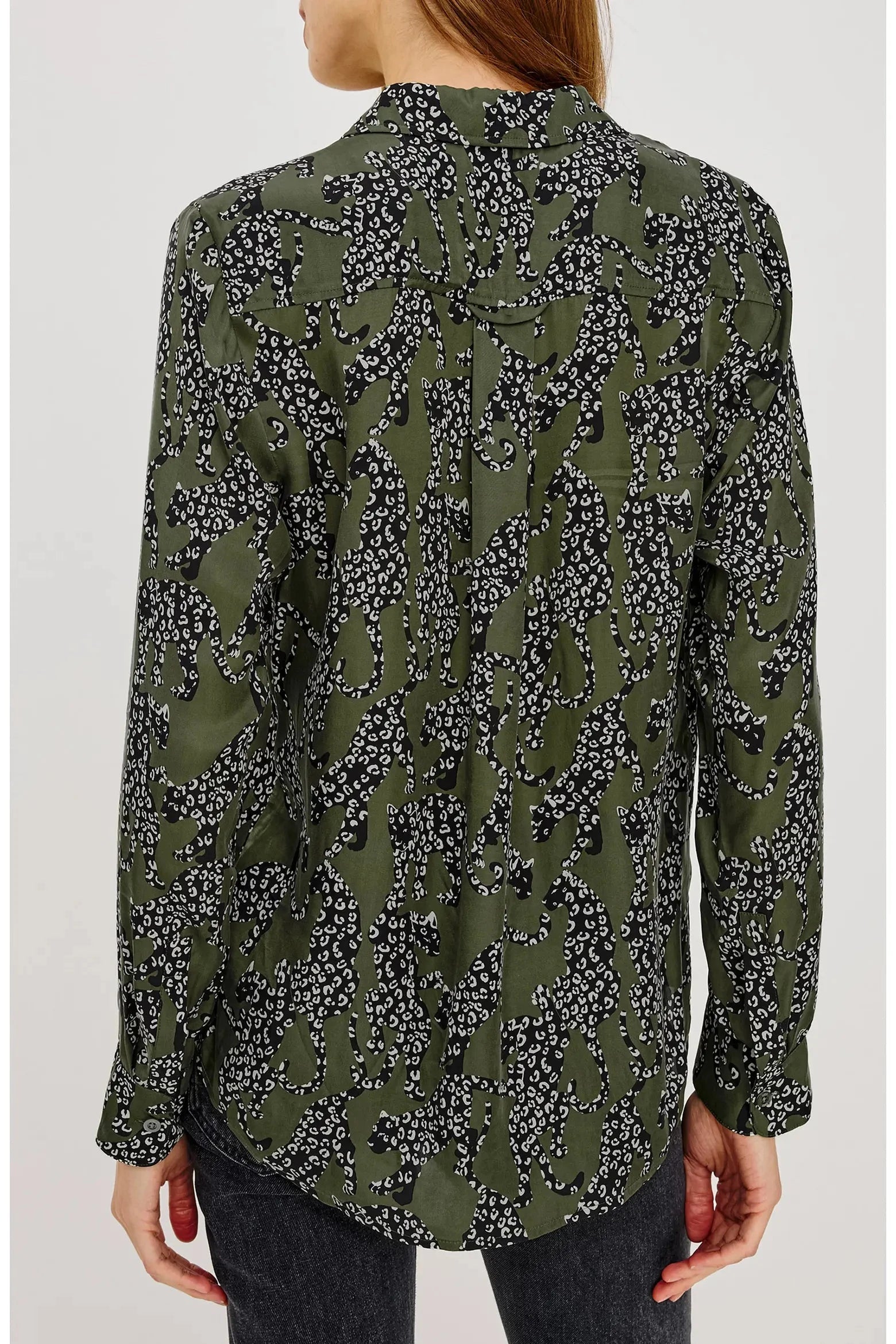 Alyssa Shirt Olive Jaguars Tops - Blouses Rails 