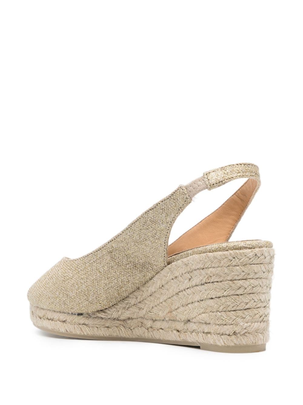 Barbara/ 6/ 032 Metalizado Oro Claro Wedges - Espadrille Castaner 