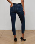 Margot Cropped Skinny Jean Bolton Denim - Skinny L'Agence 