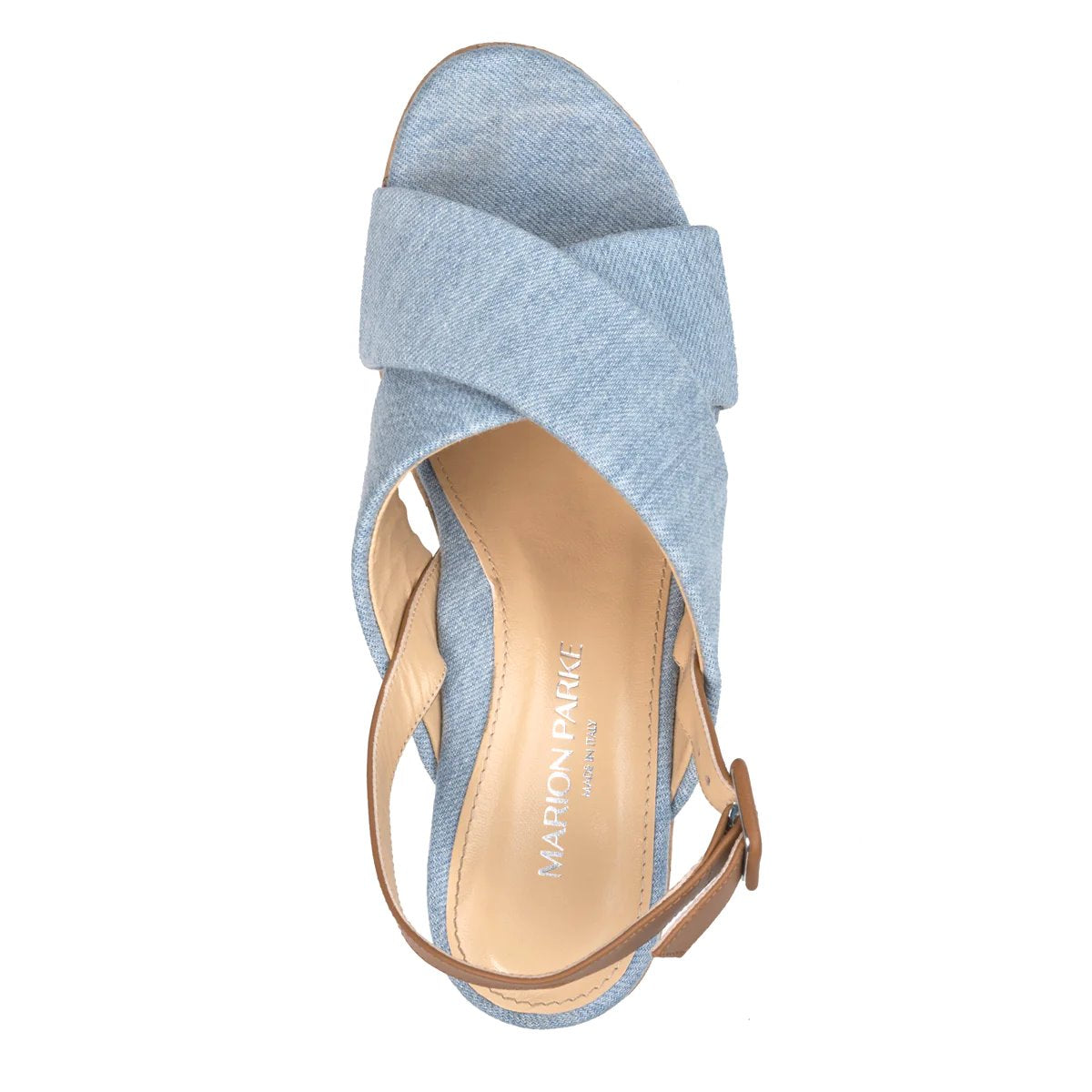 Maren Wedge Light Denim Shoes - Wedges - Wedge Marion Parke 