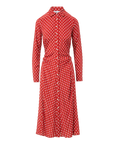 Lex Dress Brick Red/Ecru Dresses - Midi Veronica Beard 