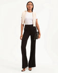 Komi Stretch-Linen Pant Black Pants - Trousers Veronica Beard 