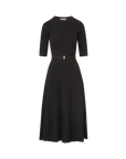 Elthea Belted Midi Dress Black Dresses - Midi Veronica Beard 