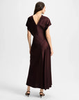 Redgrave Dress Dark Currant Dresses - Midi Veronica Beard 