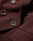 Miller Dickey Jacket Dark Currant Jackets - Blazers Veronica Beard 