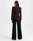 Miller Dickey Jacket Dark Currant Jackets - Blazers Veronica Beard 