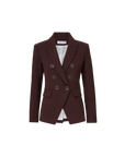 Miller Dickey Jacket Dark Currant Jackets - Blazers Veronica Beard 