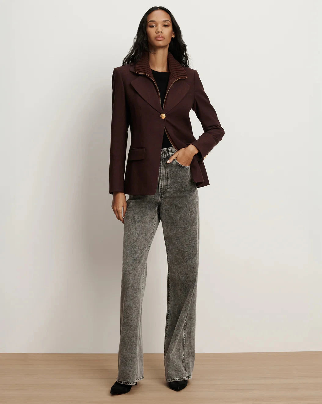 Chalmers Cashmere Dickey Raisin Jackets - Dickey Veronica Beard 