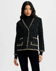 Ceriani Tweed Jacket Black Outerwear - Longsleeve Veronica Beard 