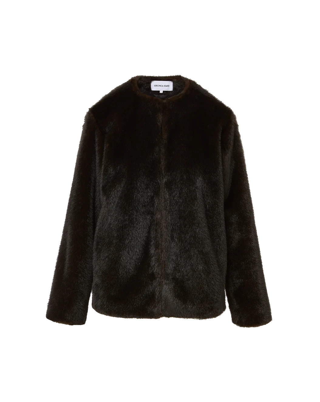 Griselda Faux Fur Coat Sable Outerwear - Longsleeve Veronica Beard 