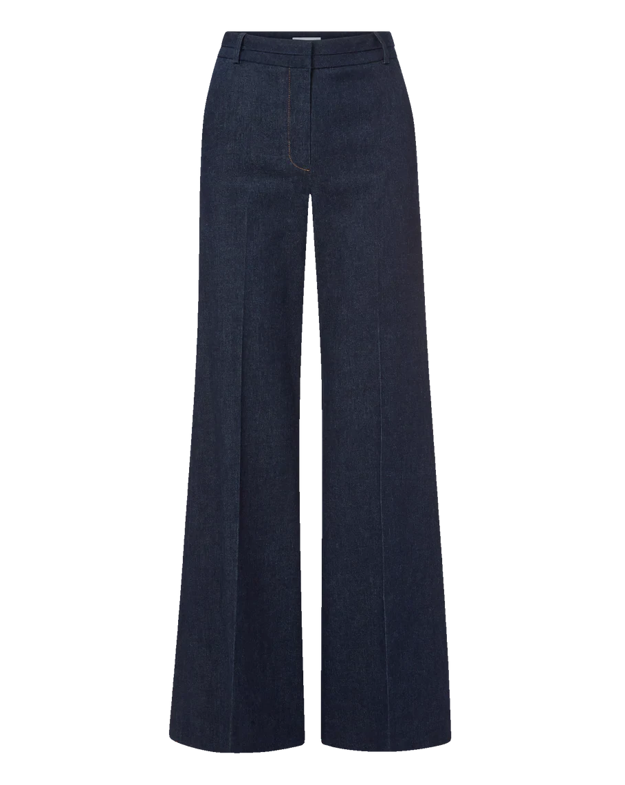 Crue Wide-Leg Denim Pant Midnight Wash Denim - Flare &amp; Wide Leg Veronica Beard 