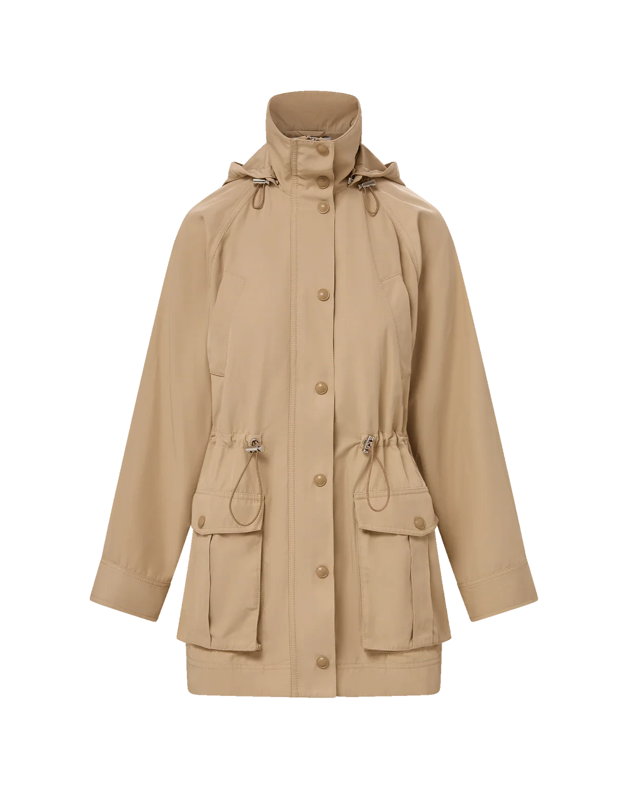 Arnault Parka Jacket in Tan Sand Outerwear - Longsleeve Veronica Beard 