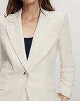 Battista Dickey Jacket Dove Jackets - Blazers Veronica Beard 