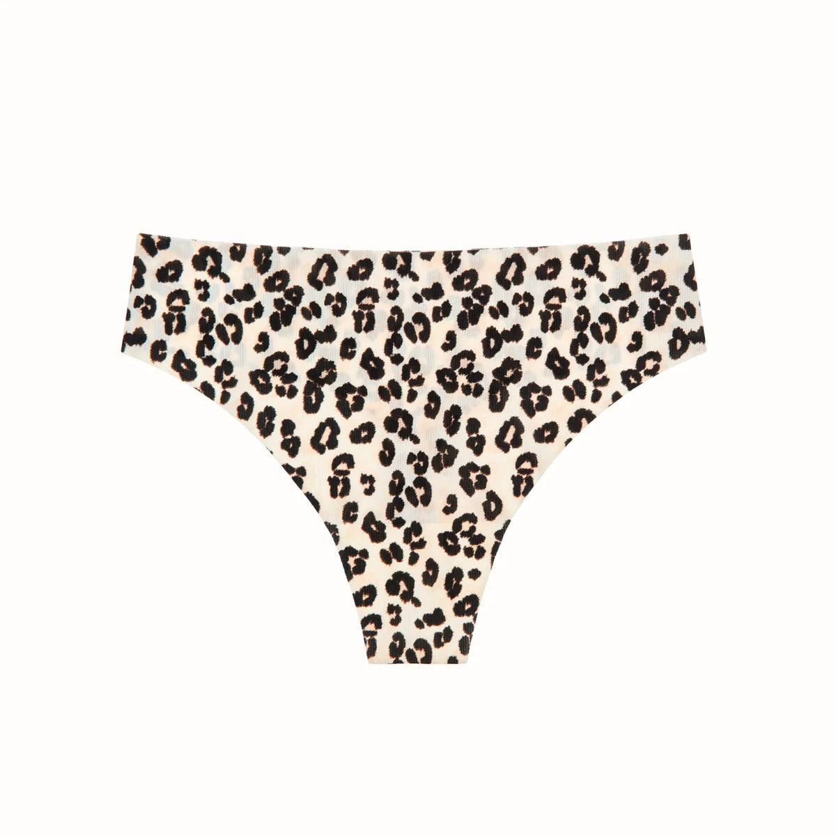 Like Nothing Thong Cream Leopard Hosiery and Lingerie Honeydew 