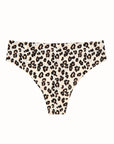 Like Nothing Thong Cream Leopard Hosiery and Lingerie Honeydew 