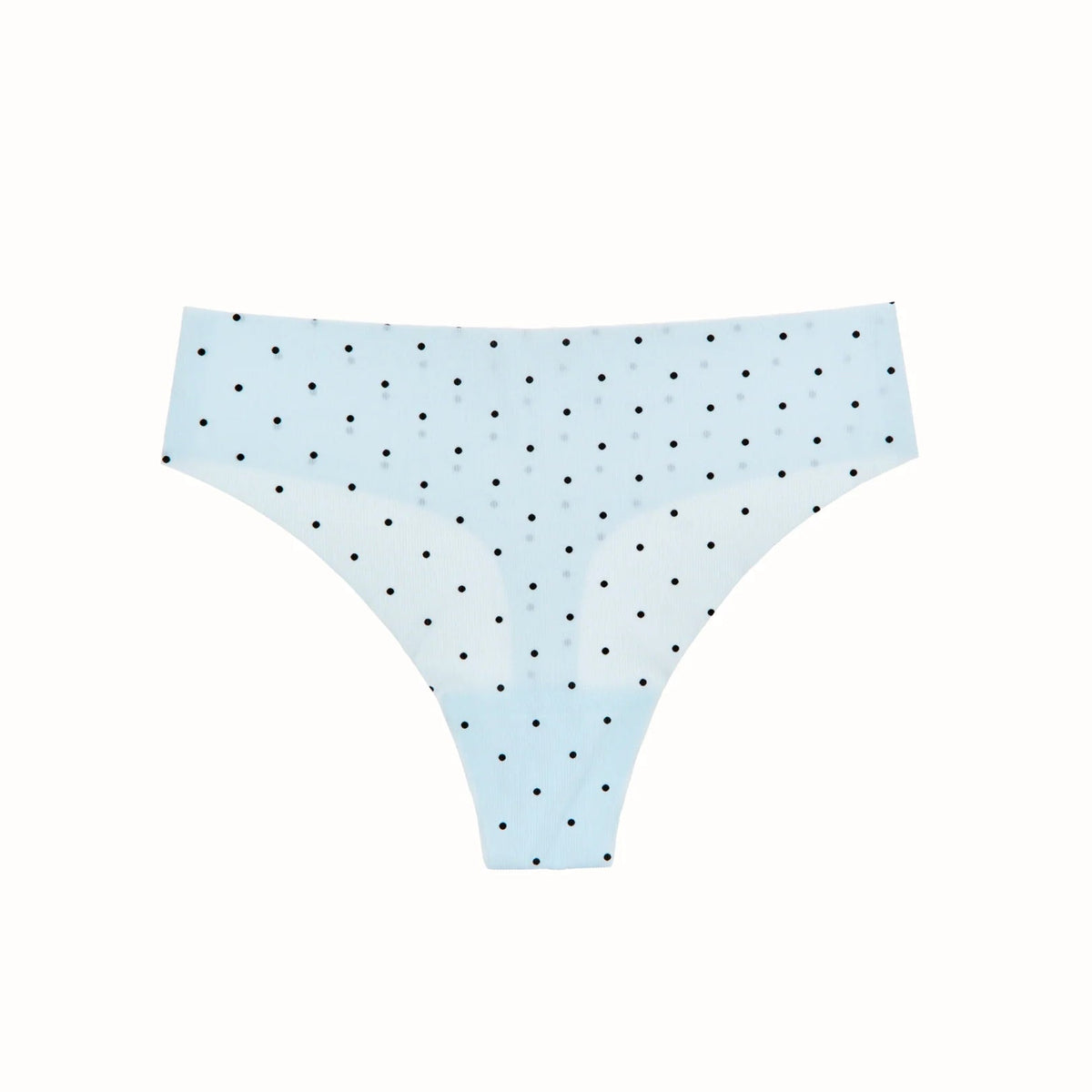 Like Nothing Thong Misty Blue Swiss Dot Hosiery and Lingerie Honeydew 
