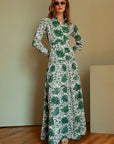 Meredith Floral Dress Green