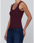 Adira Scoopneck Tank Deep Sangria Tops - Tanks L'Agence 